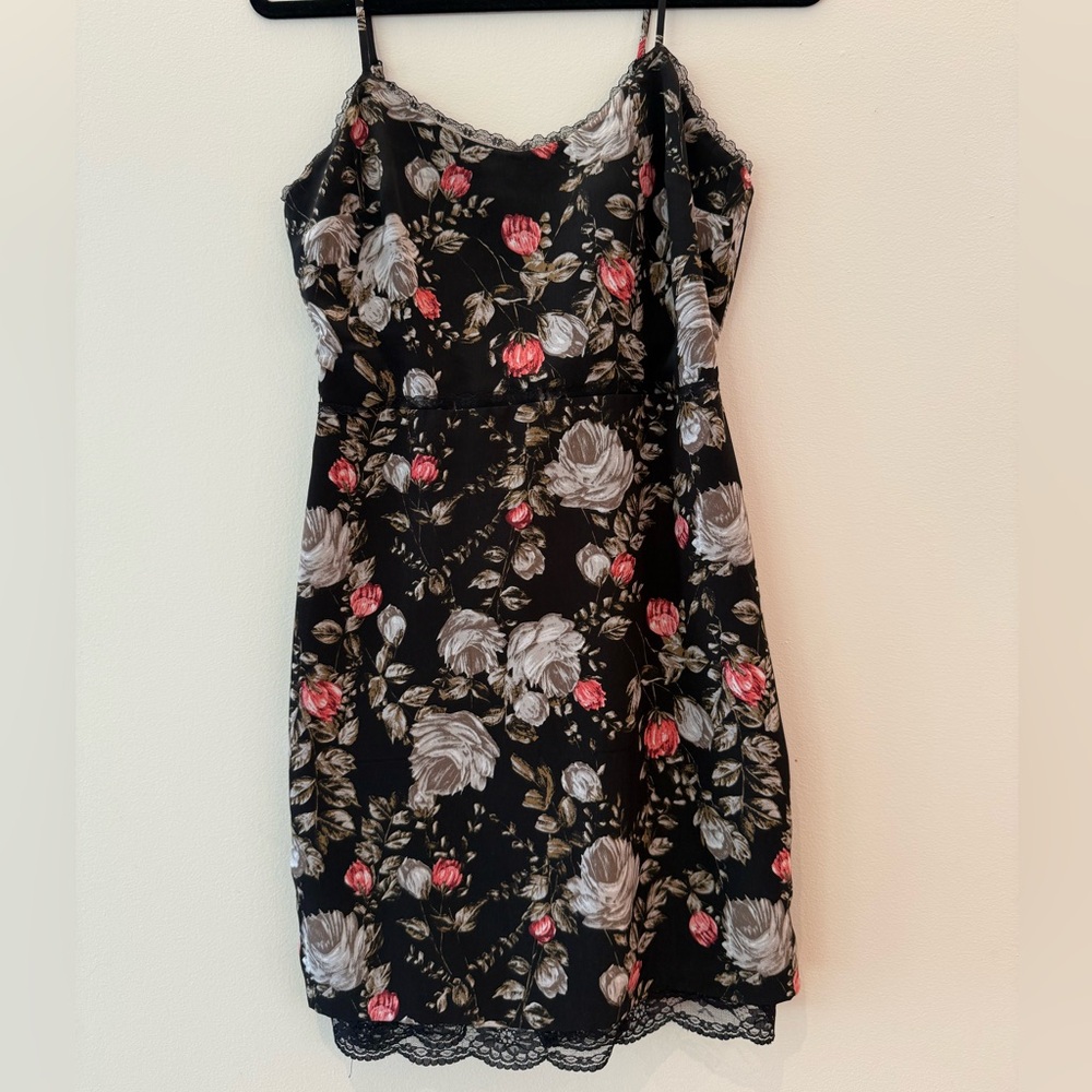 Topshop Floral lace slip dress, 6